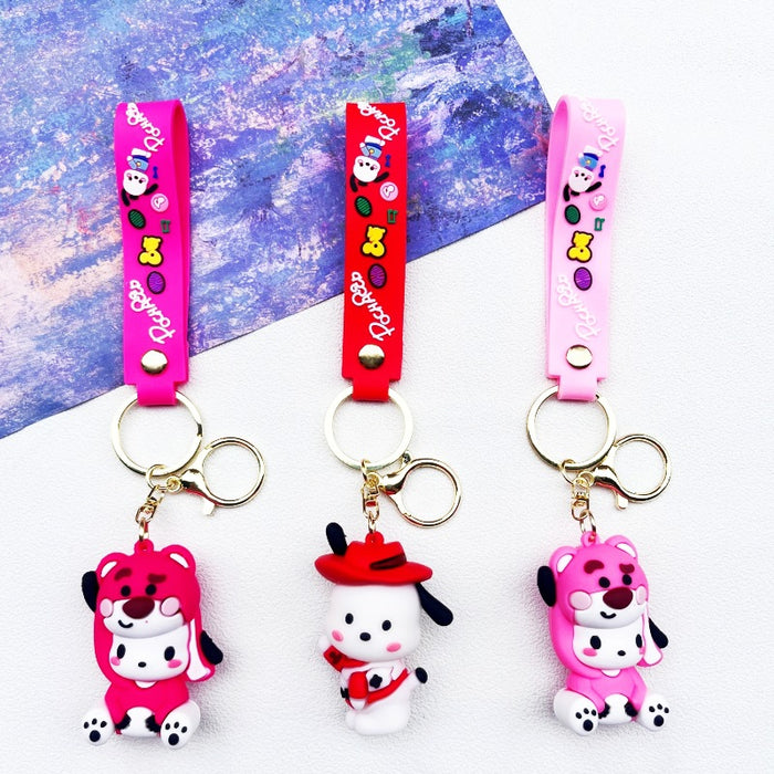 Wholesale PVC Cartoon Doll Keychain JDC-KC-WuYi191