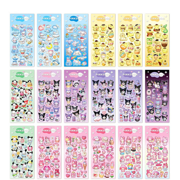 Wholesale Colorful and cute cartoon laser stickers