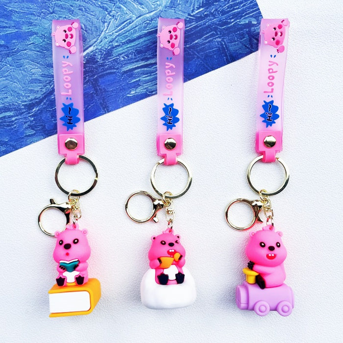 Wholesale PVC Cute Cartoon Doll Keychain JDC-KC-WuYi071