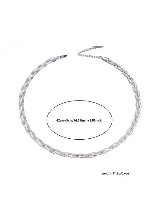 Wholesale Fade-Resistant Sweater Chain — Niche,  Light Luxury  and Sophisticated Titanium Steel Necklace