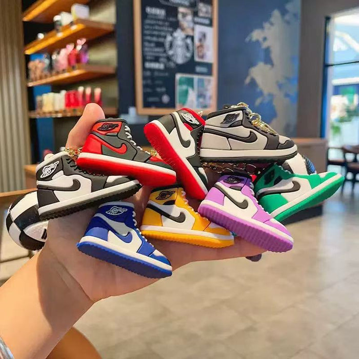 Wholesale 3D silicone basketball shoe keychains