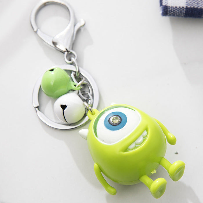 Wholesale I Loveyou Luminous and Loud Green Man Keychain with Big Eyes JDC-KC-HHY001