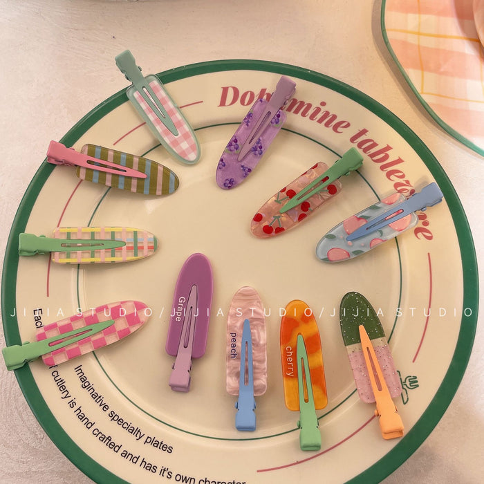 Wholesale 2 pack/set Fun fruit hairpin cute bangs side clip hair accessories