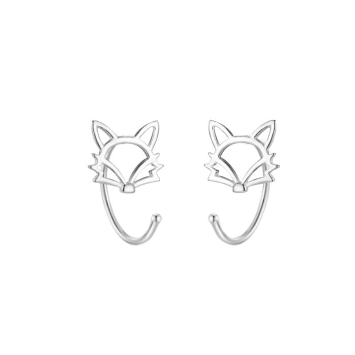 Wholesale Foot silver hollow ear hook with niche design, pure silver earrings, earring studs, jewelry