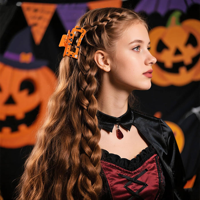 Wholesale  Skeleton  Pumpkin Ghost Witch Plastic Hair Claw Clips Chic Fashion Hair Accessory For Party And Gift