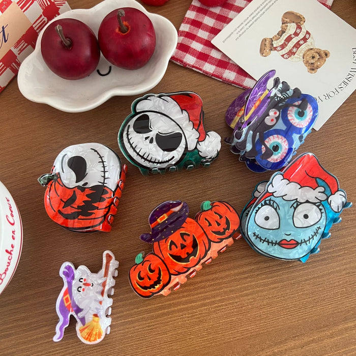 Wholesale  hair clip  pumpkin hair clip funny apple ghost face shark clip holiday headdress