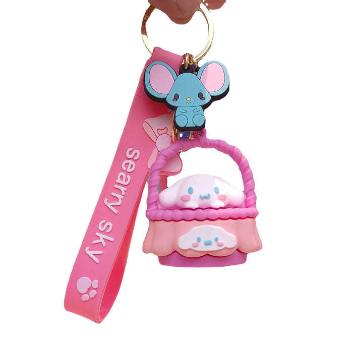 Wholesale Cartoon Silicone Doll Keychain JDC-KC-KuangK026