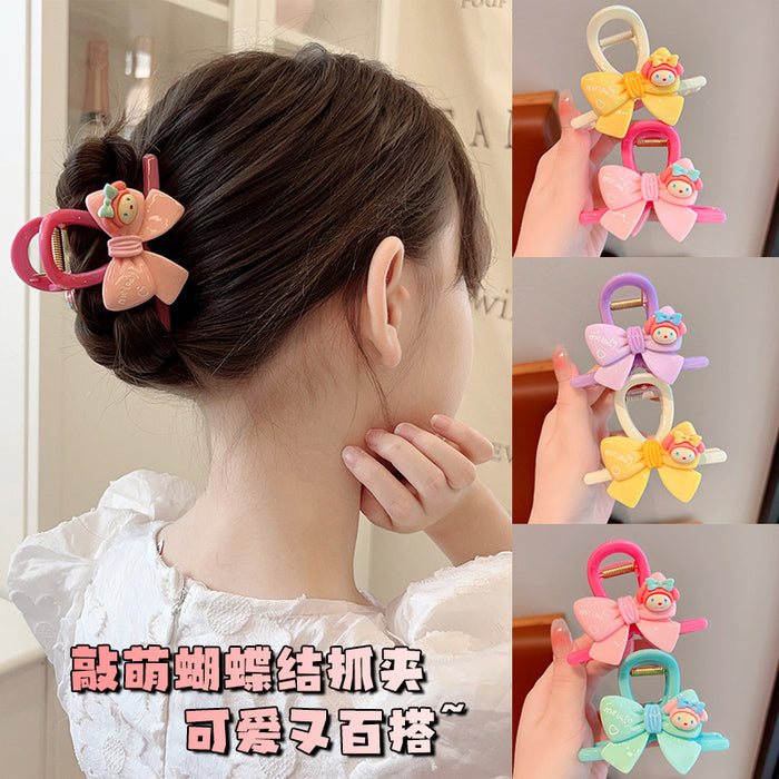 Wholesale Bow Children's Cartoon Plastic Gripper JDC-HC-Junwu004