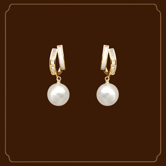 Wholesale ear clip pearl earrings women's long earrings  earrings