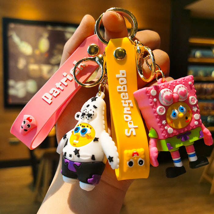 Wholesale Cartoon Silicone Doll Keychain JDC-KC-Tingm297