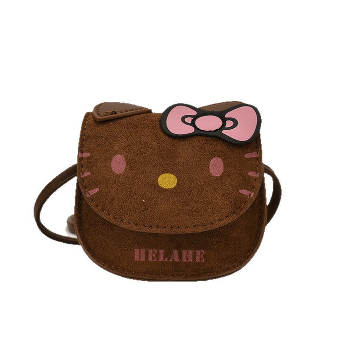 Wholesale Cartoon cute cat little girl coin purse mini parent-child crossbody bag wallet Shoulder Bags