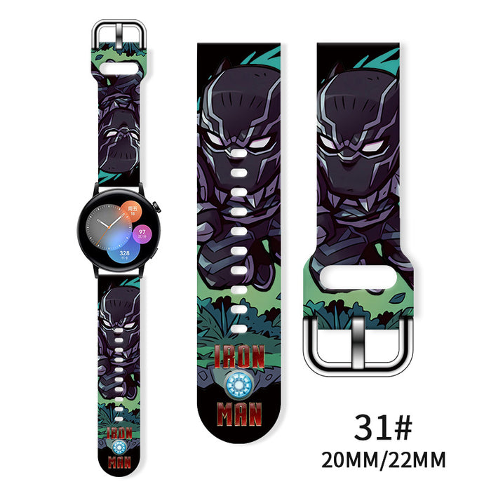 Wholesale Printed Silicone Watch Strap Wrist Strap JDC-WD-NuoQi066