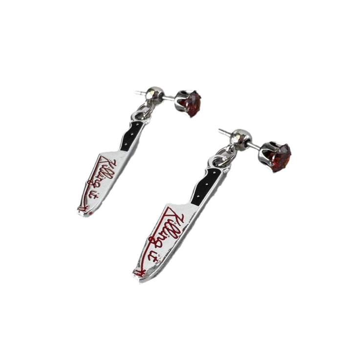 Wholesale Dagger Stud Stud Earrings Ear Buckle Retro Y2K Personality Niche Earrings Halloween