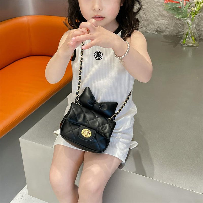 Wholesale PU Children's Bag Bow Crossbody Bag JDC-SD-FuZun004