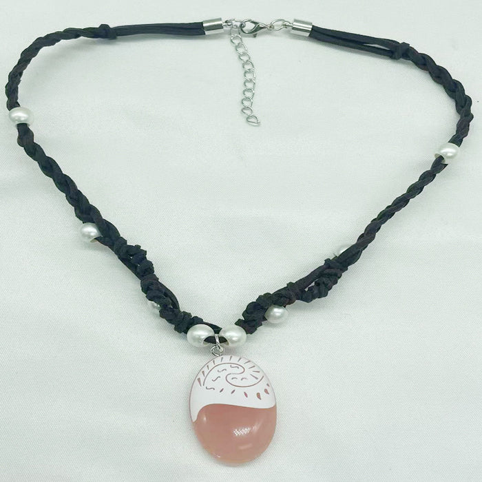 Wholesale Retro minimalist necklace with geometric hollow knot decoration