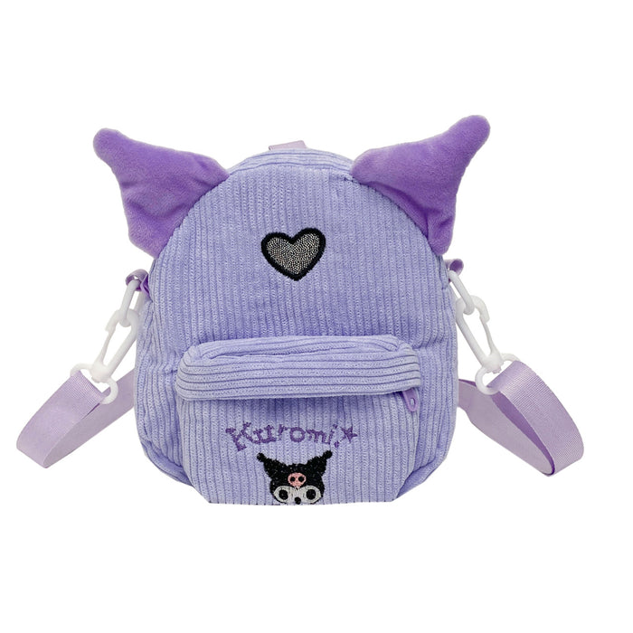 Wholesale Cartoon personality velvet mobile phone bag girls diagonal cosmetic bag grab doll coin purse