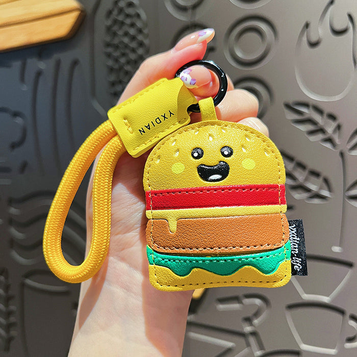 Wholesale Creative Cartoon Leather Food Keychain Pendant Exquisite Bag Accessories