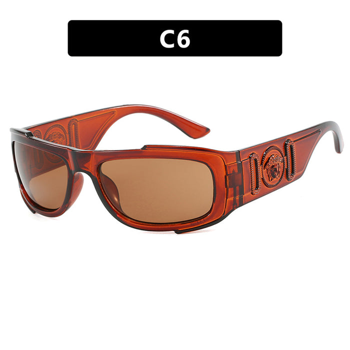 Wholesale One-piece Cycling Small Frame PC Sunglasses JDC-SG-PLS140