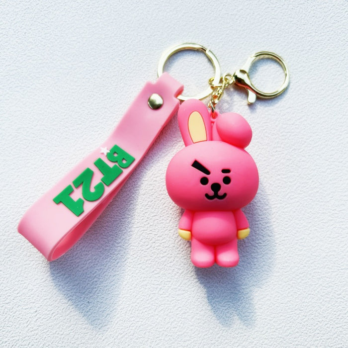 Wholesale PVC Cartoon Doll Keychain JDC-KC-WuYi011