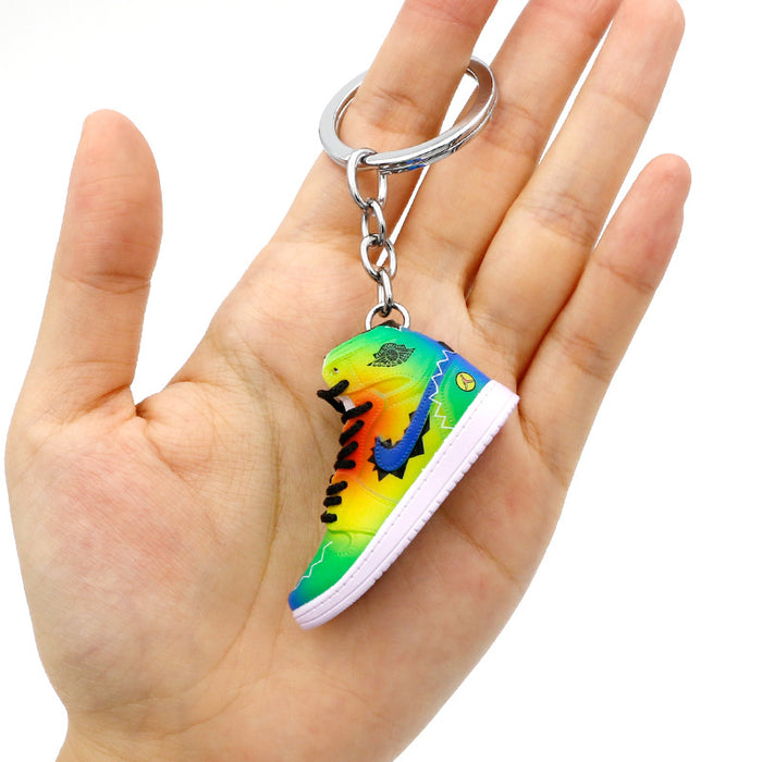 Wholesale PVC Mini Basketball Shoe Keychain JDC-KC-QLPing008