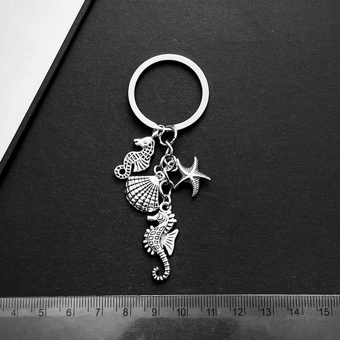 Wholesale Marine Animal Zinc Alloy Keychain JDC-KC-LuNeng016