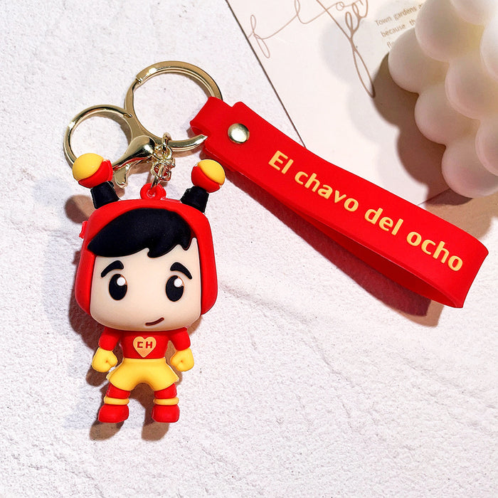 Wholesale PVC Cartoon Doll Keychain JDC-KC-Qiwei020