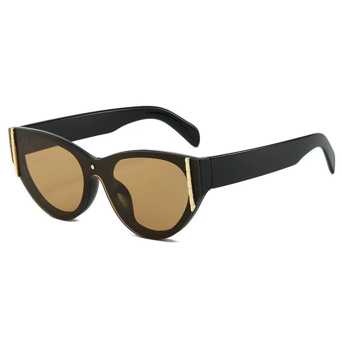 Wholesale Retro cat eye sunglasses with a high-end feel, internet celebrity personality, UV resistant sunglasses