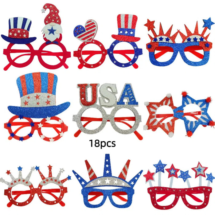 Wholesale Set, Independence Day headband, glasses, National Day parade performance props