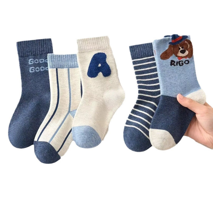 Wholesale Children's Socks Spring and Autumn Mid-length Socks Winter Baby Boys Cartoon Fashionable Socks