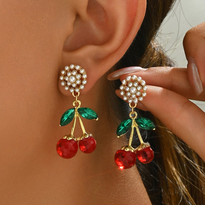 Wholesale Fashionable earrings with imitation pearl earrings, fashionable and simple earrings