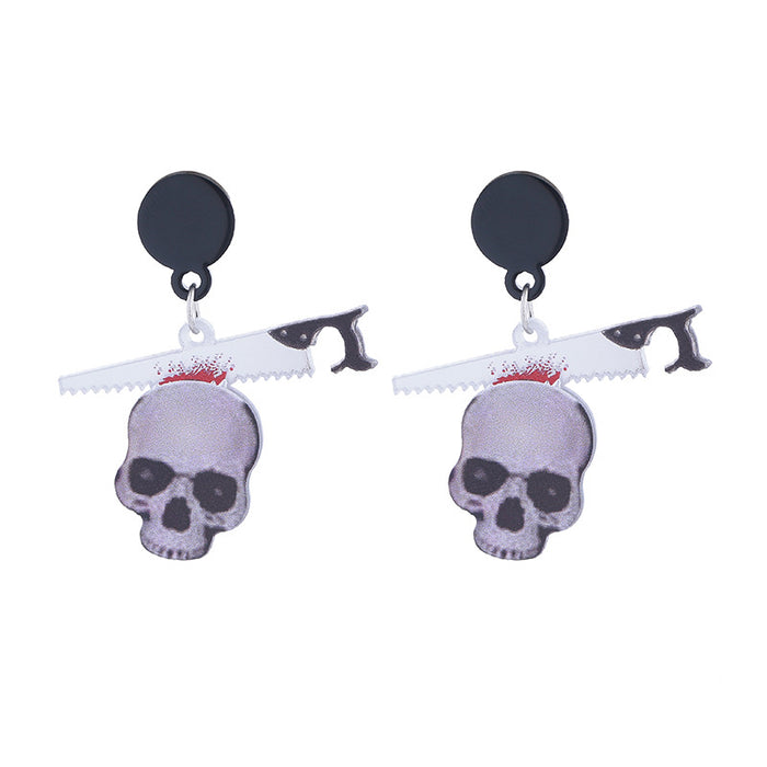 Wholesale  Series Earrings Horror Night Party Horror Funny Skeleton Dark Earrings for Women