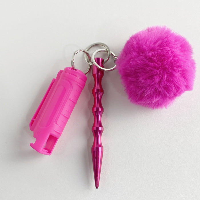 Wholesale Multifunctional Wool Ball 3-piece Keychain JDC-KC-ZY030