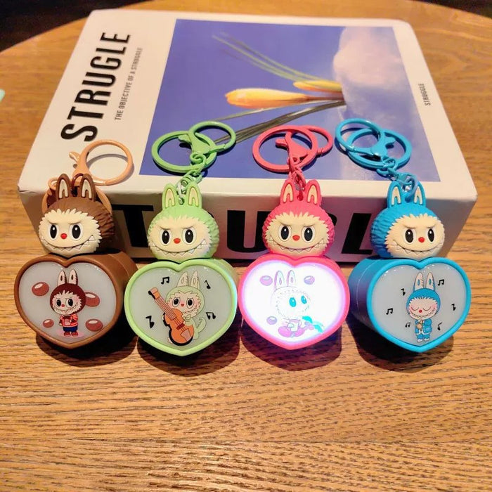 Wholesale Love Sheep Night Light Keychain Pendant