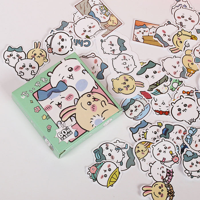 Wholesale 60Pcs Waterproof Chiikawa Cute Cartoon Sticker Pack For DIY Scrapbooking Party Favors Gift
