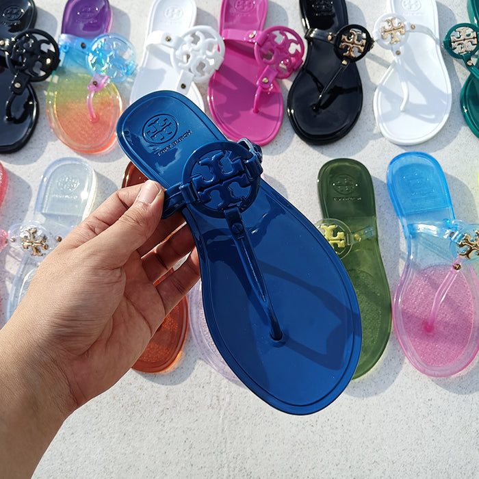 Wholesale 2024 New Crystal Beach Flat Bottomed Slippers JDC-SP-YaNuo003