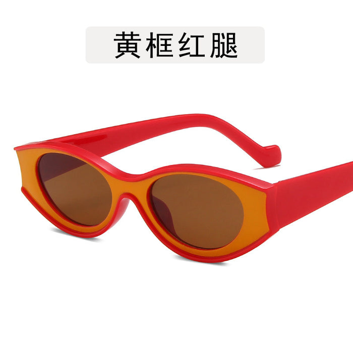 Wholesale New Fashion Sunglasses Fashion Sunglasses Retro Elliptical Dot Paint Sunglasses