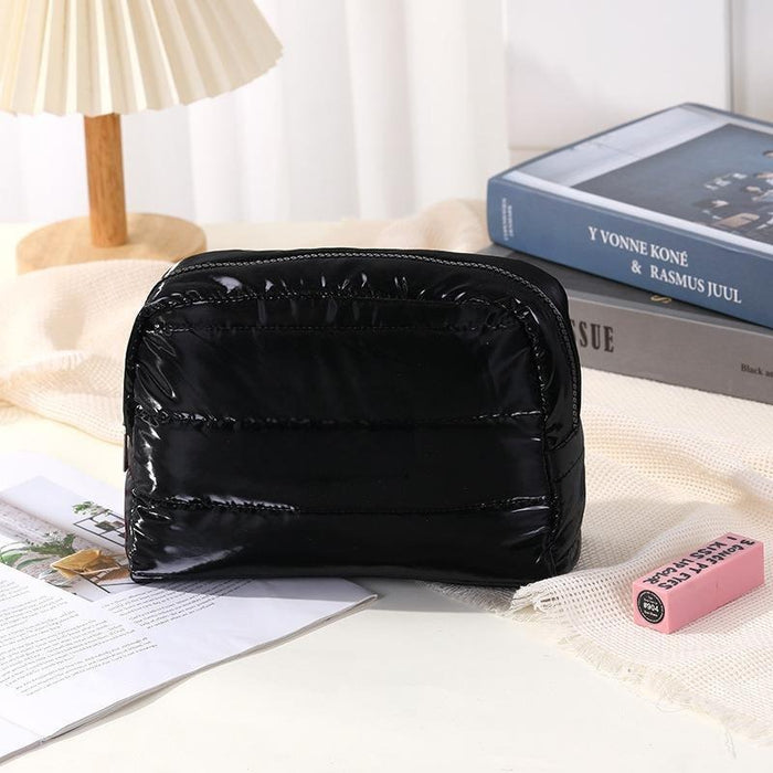 Wholesale Quilted Waterproof Polyester Cosmetic Bag Large Capacity Lightweight Handbag Style Women S Travel Toiletry Organizer
