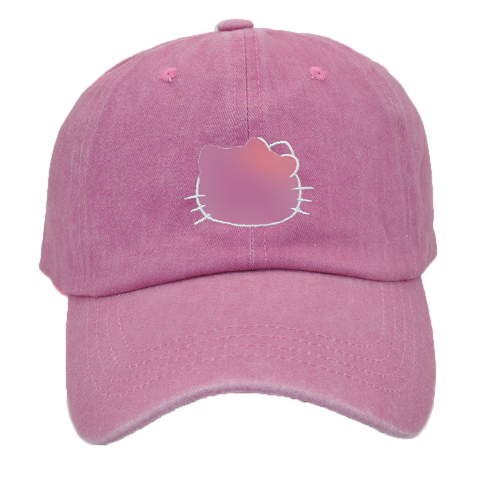 Wholesale Cartoon Cat Embroidered Cotton Baseball Cap JDC-FH-PeiN008