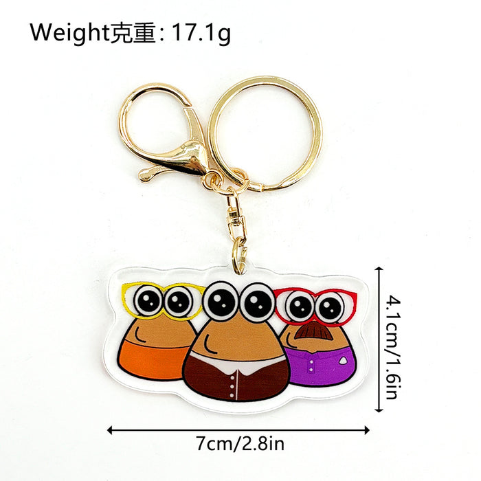 Wholesale Acrylic Keychain Acrylic Pendant JDC-KC-HaoAn023