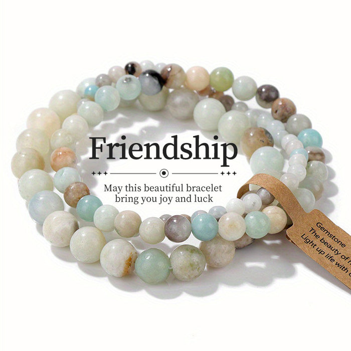 Wholesale Agate Turquoise Beaded Bracelet Retro Colorful Stone Bracelet Jewelry