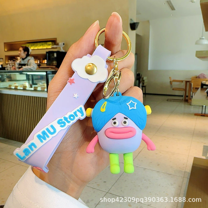 Wholesale Silicone Cartoon Doll Keychains JDC-KC-WC017