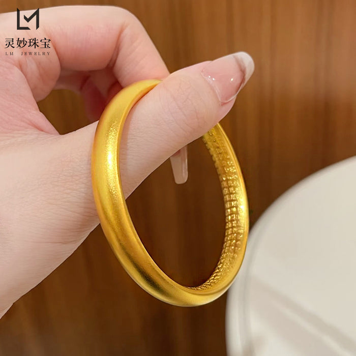 Wholesale Vintage Bracelet Solid Matte Solid Ring Open Bracelet