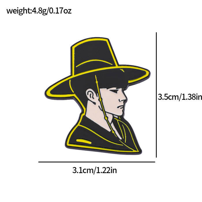 Wholesale K-POP Metal Badge Anime Character Alloy Broch Accessories