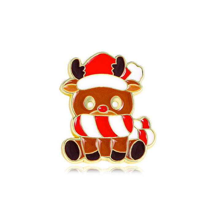 Wholesale Cartoon Christmas elk accessories Brooch