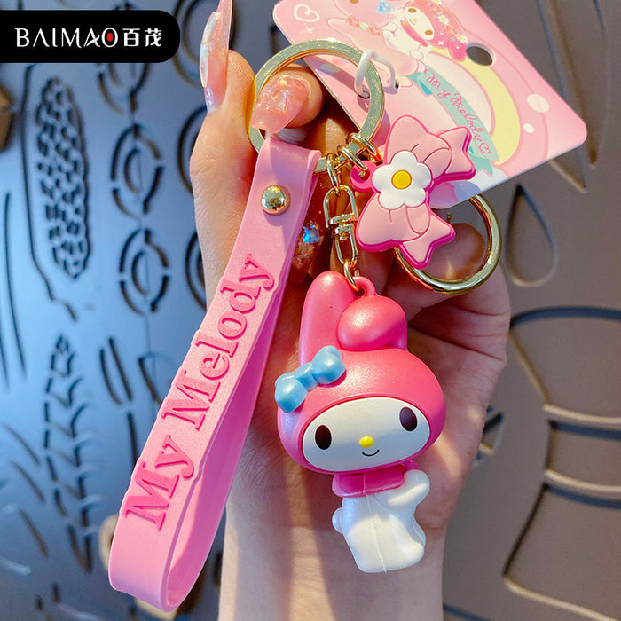 Wholesale Cartoon Doll Silicone Keychain (S) JDC-KC-BaiM072