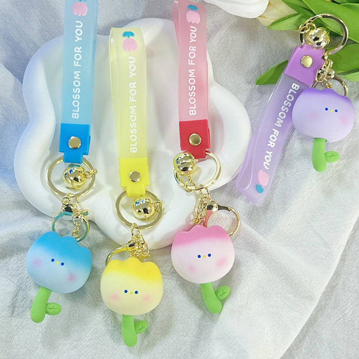 Llavero de tulipán de resina al por mayor JDC-KC-CHAOHE003