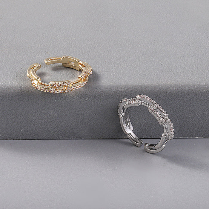 Wholesale Diamond Zircon Ring for Women, Personalized Fashionable Jewelry