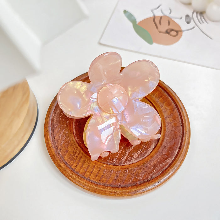 Wholesale Holographic Mermaid Hair Claw Clip Large PVC Women' s Hair Styling Accessory