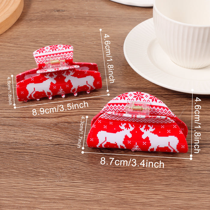 Wholesale Ornament Christmas red grab clip