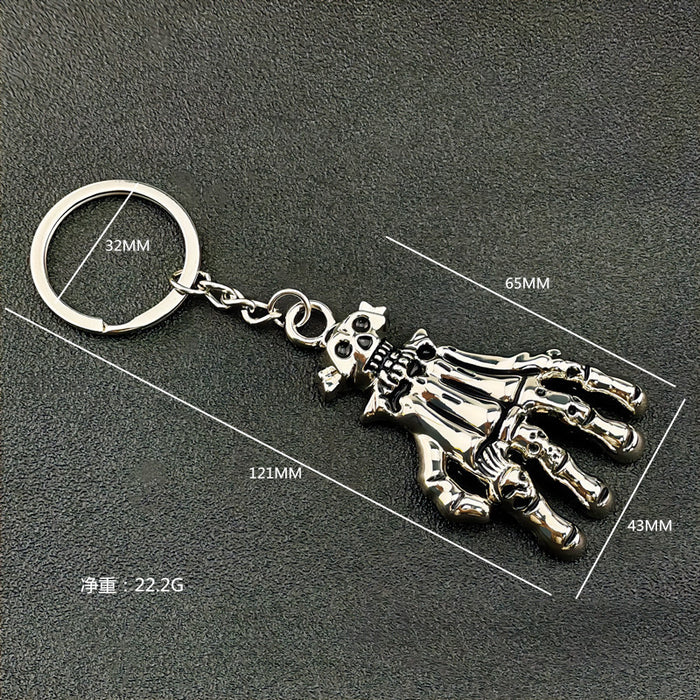Wholesale Halloween Metal Ghost Pumpkin Keychain Boutique Resale Accessory